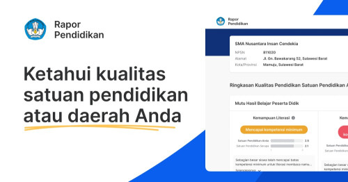 5 Fungsi Rapor Pendidikan