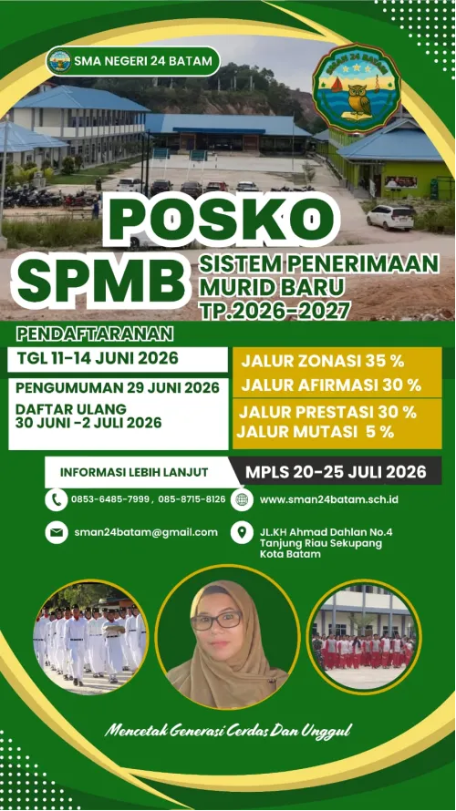 INFORMASI SPMB SMAN 24 BATAM TAHUN 2026